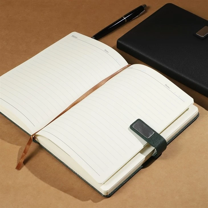 Leather Notebook And Pen Set